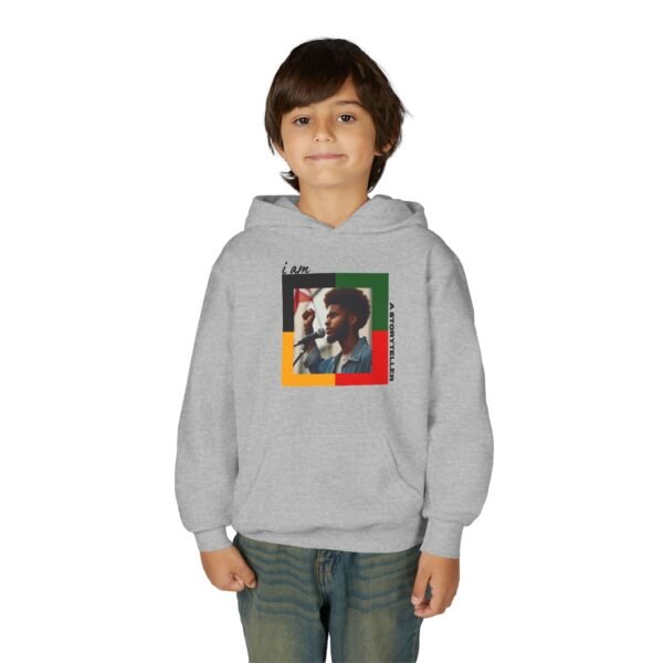 Future Storyteller Youth Hoodie with Inspirational Quotes, Comfortable and Stylish Pullover for Teens, Great for Everyday Wear, Gift for Music Lovers, [...] - Image 3