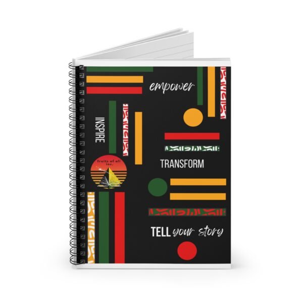 Inspiring Spiral Notebook - Empower, Transform, Tell Your Story | Motivational Journal, Gift for Writers, Students, Teachers, Black [...] - Image 2