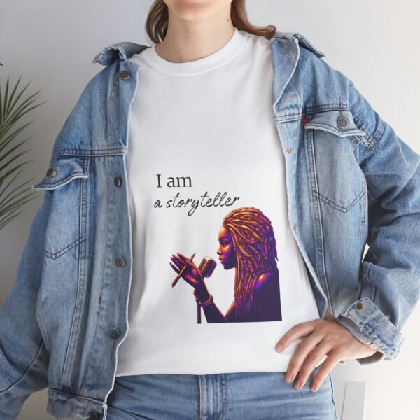 Storyteller Graphic Tee, Unisex Cotton T-Shirt, Unique Artistic Design Shirt, Perfect Gift for Creatives, Casual Wear, Great for [...] - Image 7