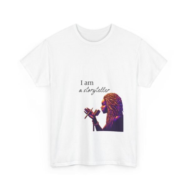 Storyteller Graphic Tee, Unisex Cotton T-Shirt, Unique Artistic Design Shirt, Perfect Gift for Creatives, Casual Wear, Great for [...] - Image 3