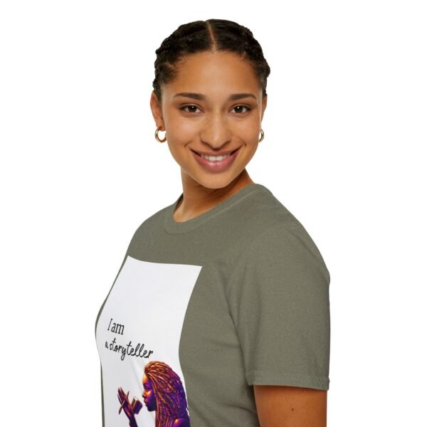 Empowering Storyteller T-Shirt, Unisex Softstyle Tee, Gift for Writers, Motivational Apparel, Casual Wear, Unique Graphic Tee - Image 7