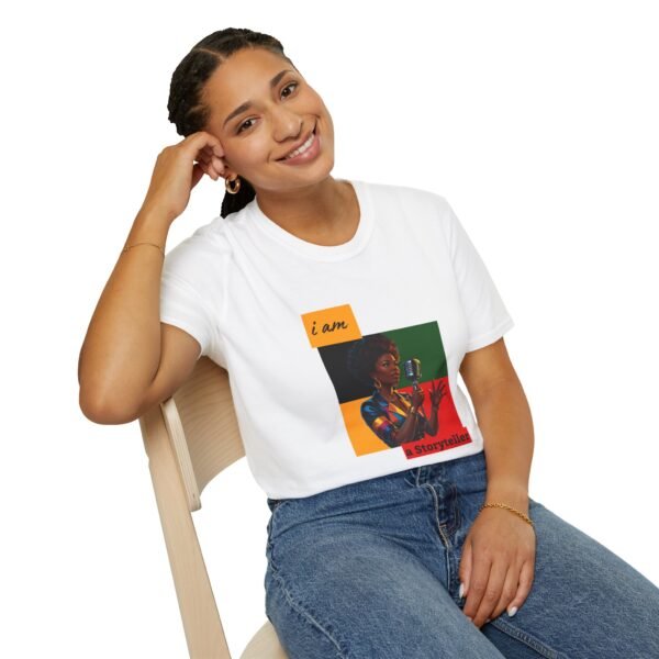 Unisex I Am a Storyteller T-Shirt | Creative Gift for Writers, Artists, Music Lovers, Inspirational Apparel, Casual Wear - Image 2
