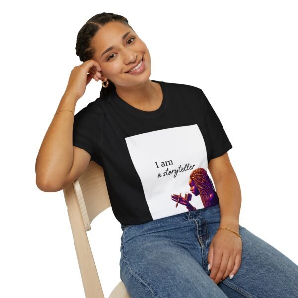 Empowering Storyteller T-Shirt, Unisex Softstyle Tee, Gift for Writers, Motivational Apparel, Casual Wear, Unique Graphic Tee - Image 4