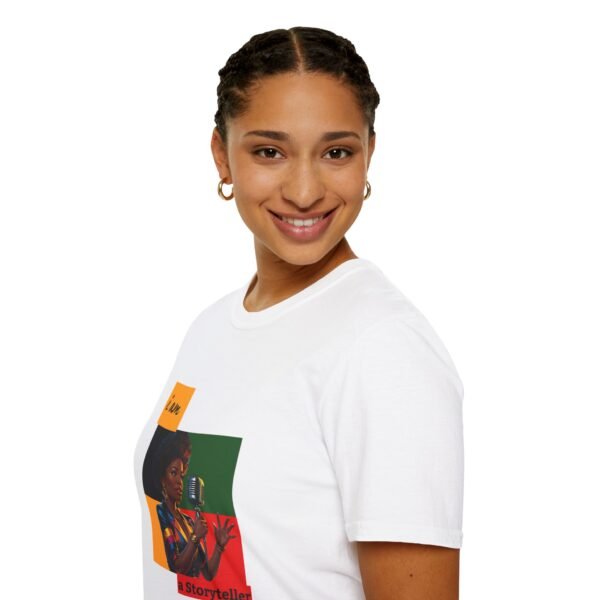 Unisex I Am a Storyteller T-Shirt | Creative Gift for Writers, Artists, Music Lovers, Inspirational Apparel, Casual Wear - Image 3