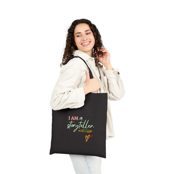 Storyteller Cotton Canvas Tote Bag, Reusable Shopping Bag, Gift for Readers, Eco-Friendly Tote, Beach Bag, Literary Gifts - Image 7