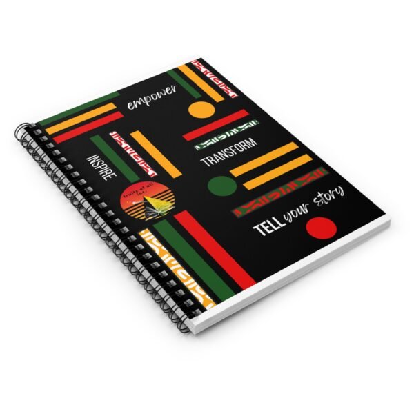 Inspiring Spiral Notebook - Empower, Transform, Tell Your Story | Motivational Journal, Gift for Writers, Students, Teachers, Black [...] - Image 3