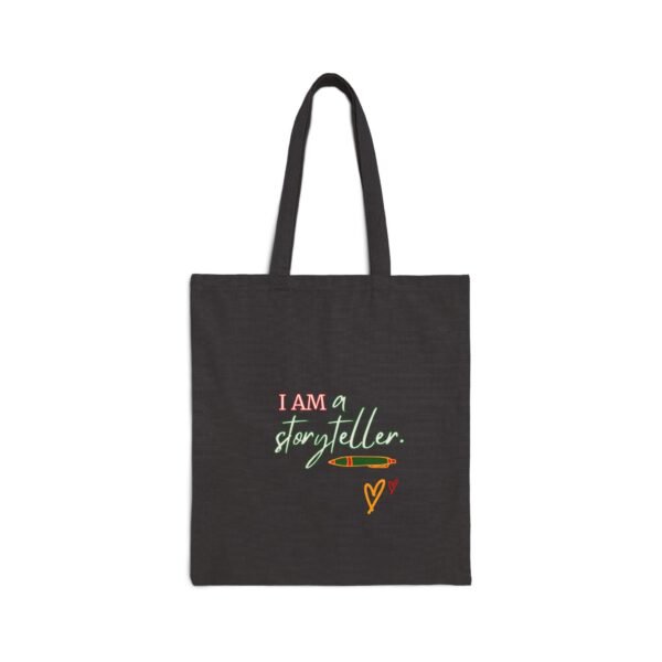 Storyteller Cotton Canvas Tote Bag, Reusable Shopping Bag, Gift for Readers, Eco-Friendly Tote, Beach Bag, Literary Gifts - Image 2