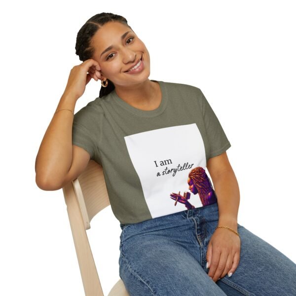 Empowering Storyteller T-Shirt, Unisex Softstyle Tee, Gift for Writers, Motivational Apparel, Casual Wear, Unique Graphic Tee - Image 6